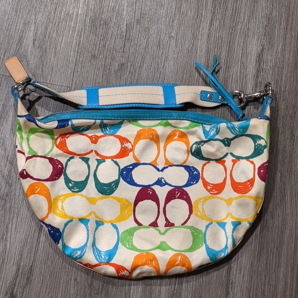 Authentic Coach Multi-Color C Hobo Handbag - Picture 2 of 6